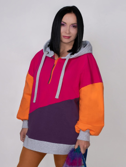 BLUZA KOLOROWA Z KAPTUREM B