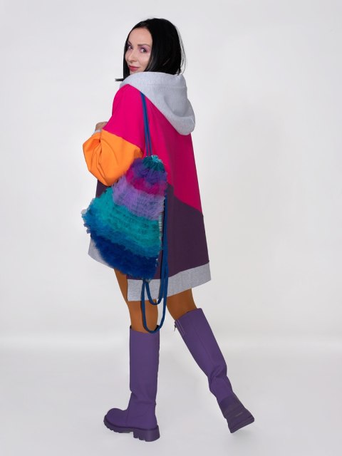 BLUZA KOLOROWA Z KAPTUREM B BLUZA KOLOROWA Z KAPTUREM B