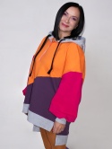 BLUZA KOLOROWA Z KAPTUREM C