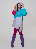 BLUZA KOLOROWA Z KAPTUREM E