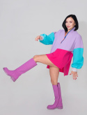 BLUZA KOLOROWA ZE STÓJKĄ B