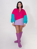 BLUZA KOLOROWA ZE STÓJKĄ A
