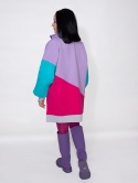 BLUZA KOLOROWA ZE STÓJKĄ I ŚCIĄGACZEM B