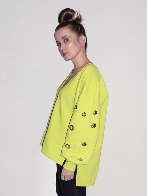 BLUZA Z OCZKAMI LIMONKA BLUZA Z OCZKAMI LIMONKA