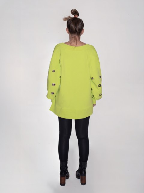 BLUZA Z OCZKAMI LIMONKA BLUZA Z OCZKAMI LIMONKA
