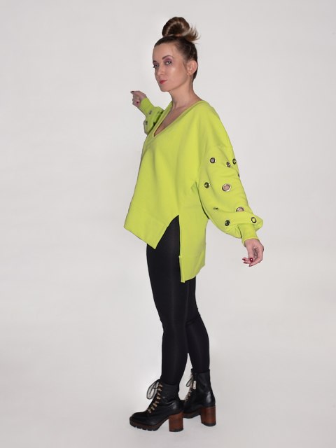 BLUZA Z OCZKAMI LIMONKA BLUZA Z OCZKAMI LIMONKA