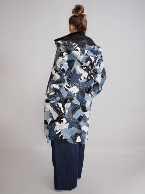 PŁASZCZ JEANS PŁASZCZ JEANS