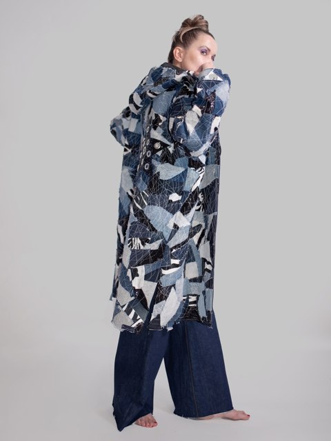 PŁASZCZ JEANS PŁASZCZ JEANS