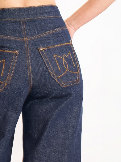 SPODNIE JEANSOWE Z SZEROKIMI NOGAWKAMI SPODNIE JEANSOWE Z SZEROKIMI NOGAWKAMI